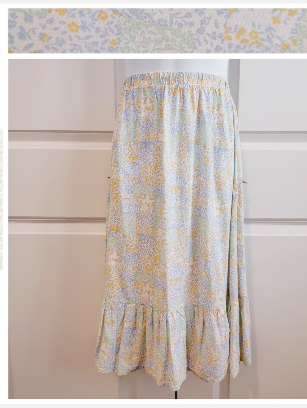Pastel Floral Maxi Skirt